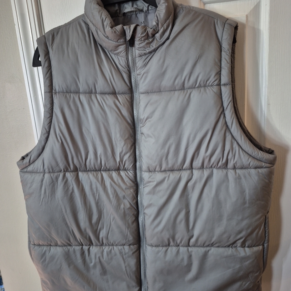 Xersion Men's Light Gray Quilted Puffer Vest